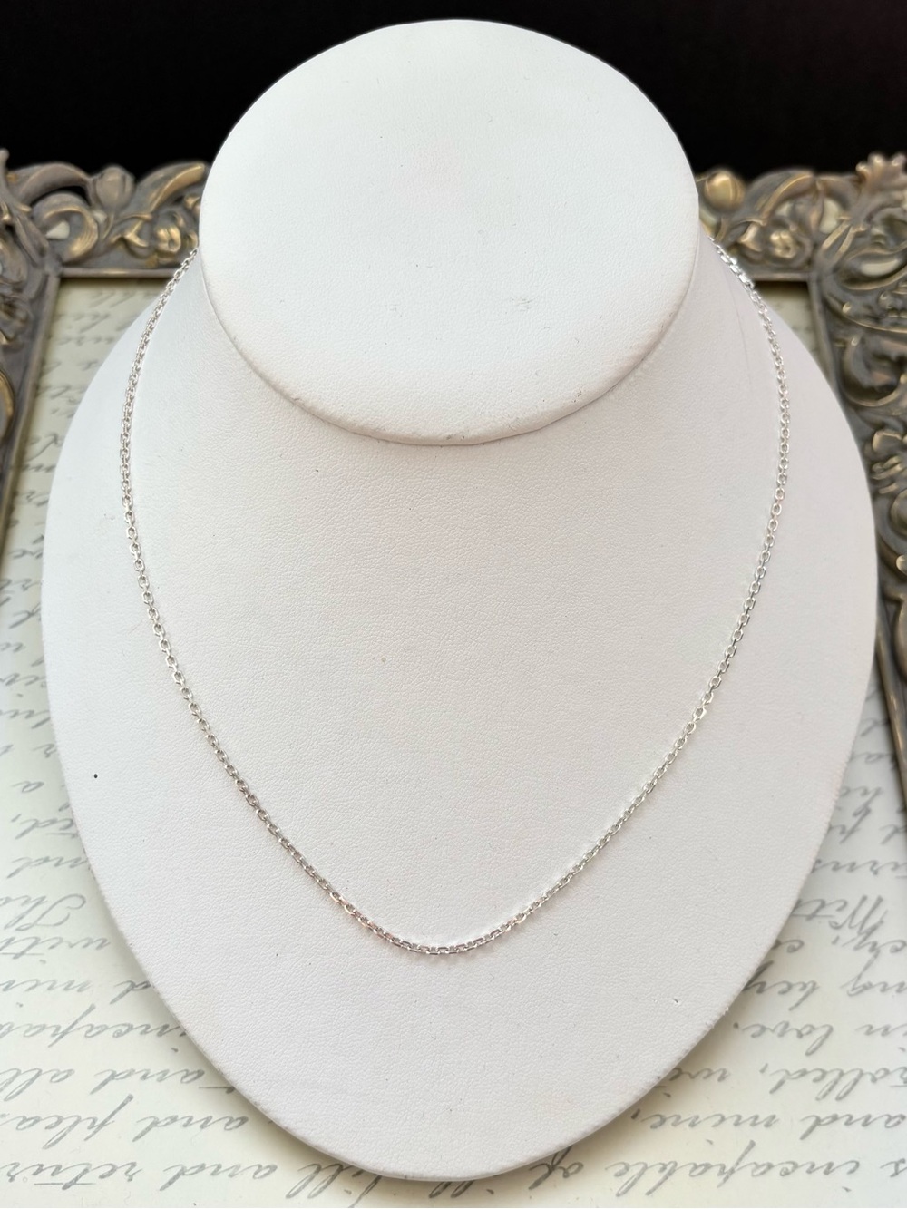Sterling Silver Classic Cable Chain Necklace - 24”
